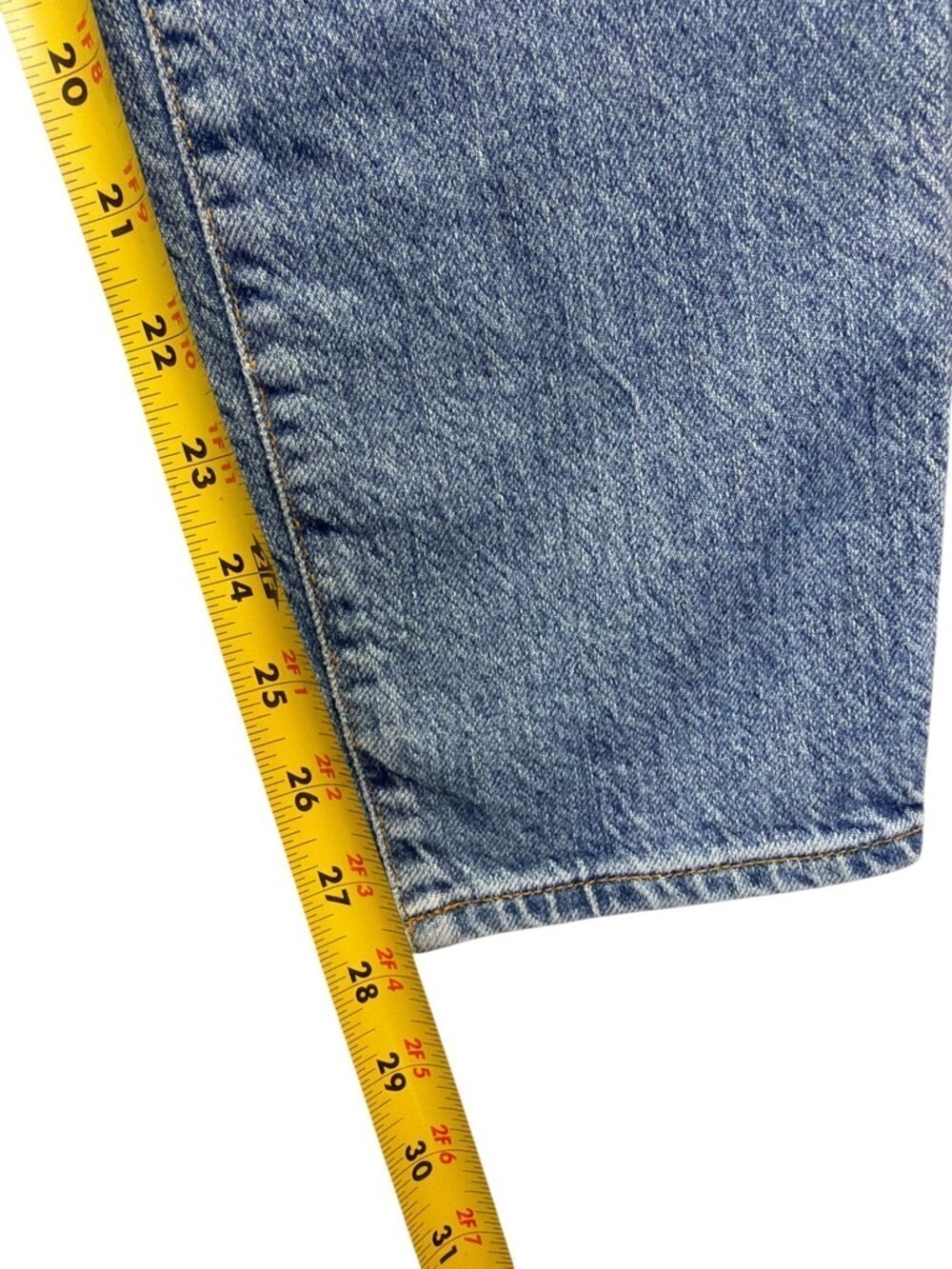 Good American Jeans Womens Size 14 Light Wash Blue High Rise Straight - Picture 11 of 11